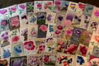 Huge estate-lot-of 110   airbrushed velvet embossed antique greetings-postcards 