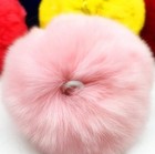 New Pom-pom 6cm Cute Soft Fluffy Fur Ball For Key Ring Diy Knitting