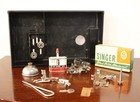 1947 Singer Featherweight 221 Sewing Machine With Case Works  see Video 