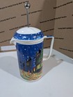 Starbucks By Chaleur Ceramic French Coffee Press Van Gogh Cafe Terrace At Night
