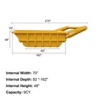 9 Cy Steel Bedding Box For Trench Backfill  Stone  Gravel   Utility Line Work