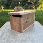 Cedar Squirrel House Nesting Box Wooden Wildlife Box Habitat Rehabilitation