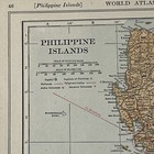 Antique Colorful 1917 Map Of The Philippine Islands 11x15 Inches