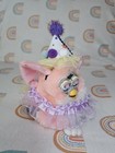 Vtg Custom Rheinstone Clown birthday  Peachy Baby Furby 1999 Tiger Ele -  Works