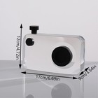 Handcrafted Crystal Camera Statue Decor 6 7  Black Large