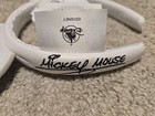 New 2025 Disney Parks Mickey Mouse Autograph Signature White Ears Headband       