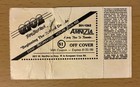 1986 Metallica W  Cliff Burton Damage Inc Bronco Bowl Dallas Concert Ticket Stub