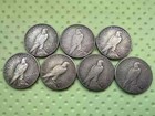 1921-1935 Peace Dollar Lot Of 5 Coins Au   Bu Pre-1935 Bullion 90  Mixed Silver