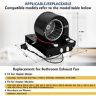 S97017063 Heater Motor Blower Assembly For Broan Nutone 655 656 695 Bath Fan