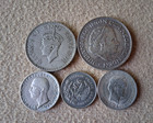 Old World Silver Coin Lot -1927 - 1951 -5 Silver Coin Lot  890-1