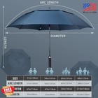 Zomake Golf Umbrella 51 Inch Royal Blue Windproof Double Canopy Auto-open