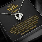 Custom To My Wife Necklace   Anniversary Gift Wife   Valentines Gift For Wife