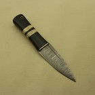 Handmade Celtic Scottish - Genuine Damascus Sgian Dubh Dirk Knives With Sheath