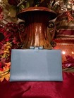 Hermes Agenda Notebook Day Planner Cover Blue gray Leather 
