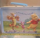 Disney Winnie The Pooh   Tigger Tin metal Lunchbox Raised 3d Design Vintage   