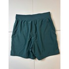 Alo Yoga Mens Repetition Shorts Mineral Blue Green 6  Inseam Workout Small