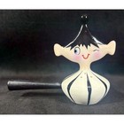 Vintage Holt Howard Pixieware Salt   Pepper Shakers Salty   Peppy Girl Repaired