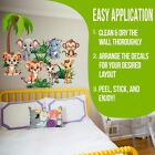 Baby Animal Wall Stickers  Jungle Animals  Nursery Wall Decals  Classroom  Kids