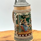 Hand Painted German Stein With Metal Lid  418