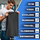 Microfiber Gym Towels For Working Out 16x27 Inch 6 Pack Quick Dry Negative Io   