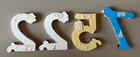 Sevi Wooden Numbers 2  5  7 - Vintage 1990s - Child Kid Decor - Used
