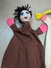 Vintage Paper Mache Hand Puppet Set Of 2 Boy Girl Education Theatre