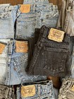 10x Vintage Levis Jean Orange Black Tab Youth Adult 90s Y2k 550 560 506 Bulk Lot
