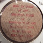 1956 Rutherford  Nj 75th Anniversary Wooden Nickel - Token New Jersey