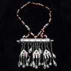 Vintage Afghan Kuchi Tribal Necklace Turkmen Prayer Box Beaded Ethnic Pendant
