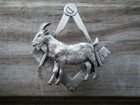 Freemason Riding The Goat Masonic Pin