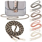 Replacement Metal Leather Chain Purse Strap Shoulder Crossbody For Handbag Bag