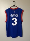 Allen Iverson Adidas Nba Official Philadelphia 76ers Men s Blue Jersey Size M