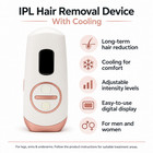 Ipl Laser Hair Removal With Cooling System  At-home Permanent For Women And Men