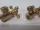 Crosspoint Brass   Porcelain Cold And Hot Faucet Knobs W  Steam Valve Handle