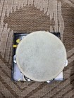 Sound Percussion 8    Calfskin Tambourine Double Row Steel Jingles     Lot Of 6