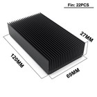 Large Aluminum Heatsink 4 72  x2 72  x1 06   Inch  120x69x27mm Heat Sink Cooling