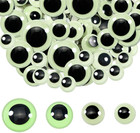 100pcs Glow In The Dark Wiggle Googly Eyes Self Adhesive Large Luminous Googl   