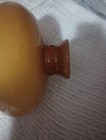 Antique Butterscotch Amber Cased Glass Lamp Shade 10  Fitter Gwtw Parlor Aladdin
