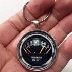 Vintage Chevrolet Kneeknocker 70 Rpm Tachometer Gauge 1 2  Diameter Keychain