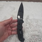 Spyderco  Folding Knife Black Cpm S30v Plainedge Blade Black G-10