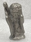 Degrazia Pewter Figure Signed Hard To Find 