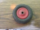 Vintage Wyandotte Truck One Tire And Red Wood Wheel For Parts