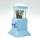 Vintage Pin Magic Amazing New Pin Dispenser Magnetic Lighthouse Blue Sewing Toy