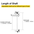 Haswing 12v 55lbs 54  Bow Mount Trolling Motor   Remote   Foot   Quick Release