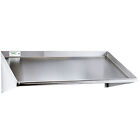 42  Wall Mount Stainless Steel Glass 2 Dish Rack Slant Shelf Commercial Kitchen