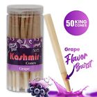 Pre Rolled Cones King Size Grape Flavored Rolled Paper Cone 50 Ct Jar By Kashmir