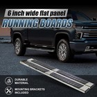 Side Steps Compatible With 2019-2024 Chevy Silverado 1500 Double Cab  Side Step