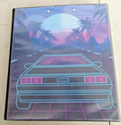 Mead Trapper Keeper Neon Delorean Retro Binder Vintage School 80s Car
