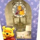 1991 Vintage Disney Winnie The Pooh Anniversary Clock Glass Dome Bees - In Box