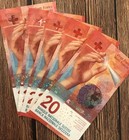 Switzerland 20 Francs  One Authentic Circulated Swiss Bill  Random Serial 